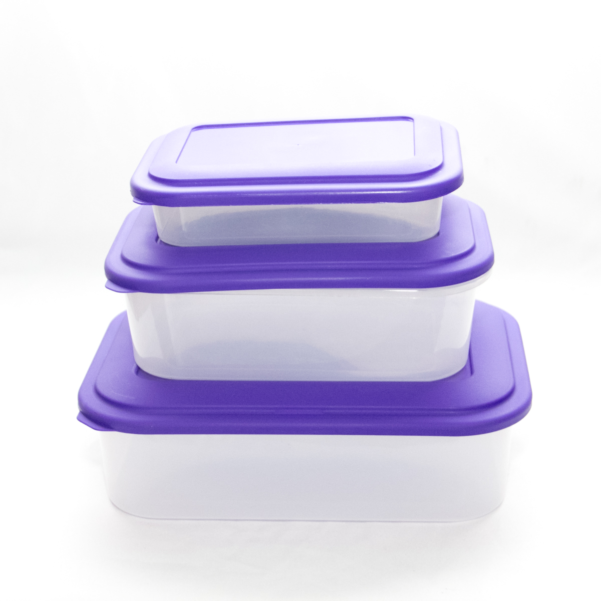 TUPPER HERMETICO PLASTICO X 3 UNIDADES 820/2210/3300CC