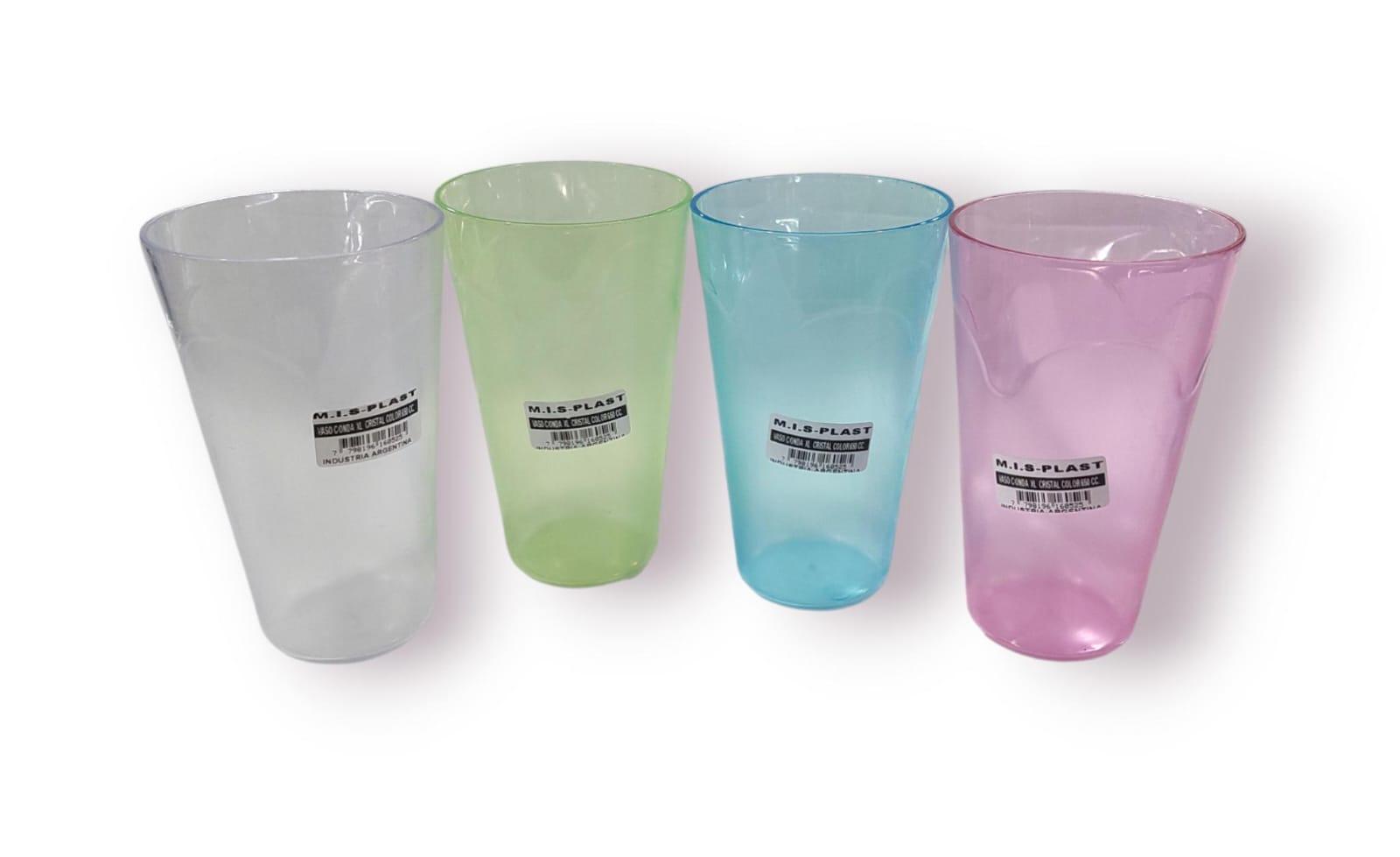 VASO ACRILICO 650CC VARIOS COLORES