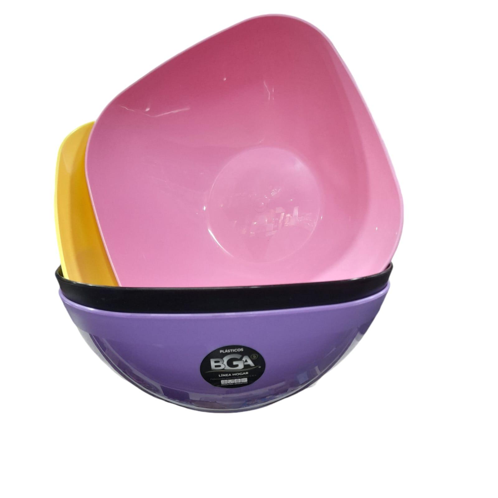 ENSALADERA CUADRADA PLASTICA 4.5LTS