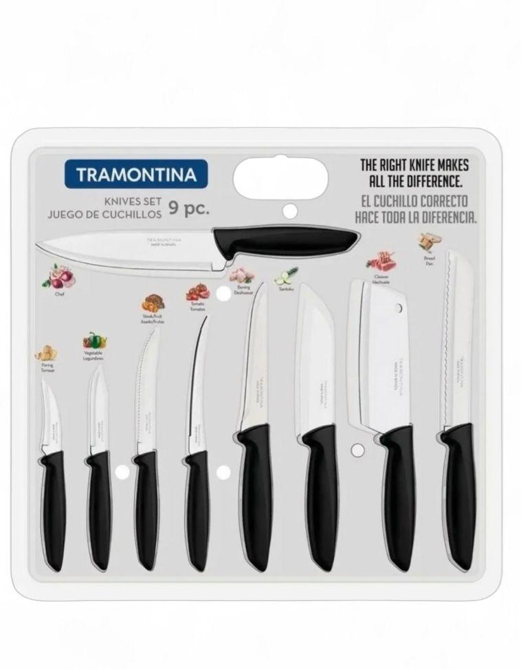  CUCHILLO SET X 9 CUCHILLAS TRAMONTINA PLENUS