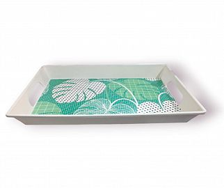 BANDEJA RECTANGULAR MELAMINA 40CM ESTAMPADA