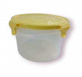 TUPPER HERMETICO REDONDO CON TRABA 15CM