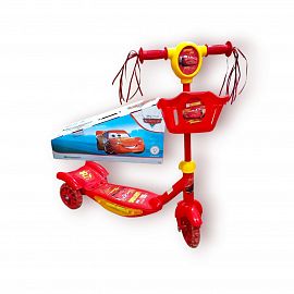 MONOPATIN 3 RUEDAS CARS CON CANASTITO EN CAJA