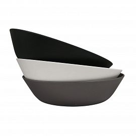 PLATO HONDO PLASTICO COLOR 19CM