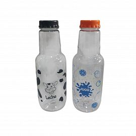 BOTELLA PLASTICA ESTAMPADA 1LTS